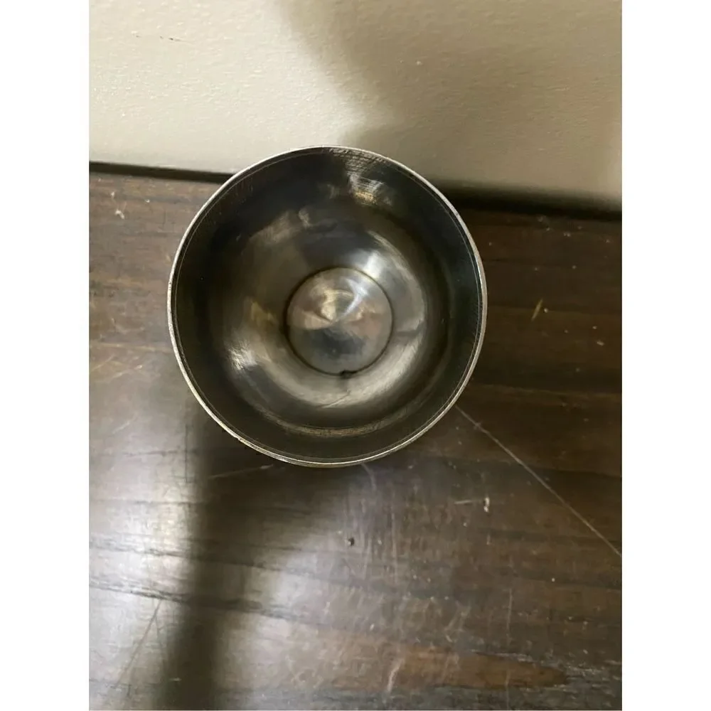 Handcrafted silver gold finished brass cup